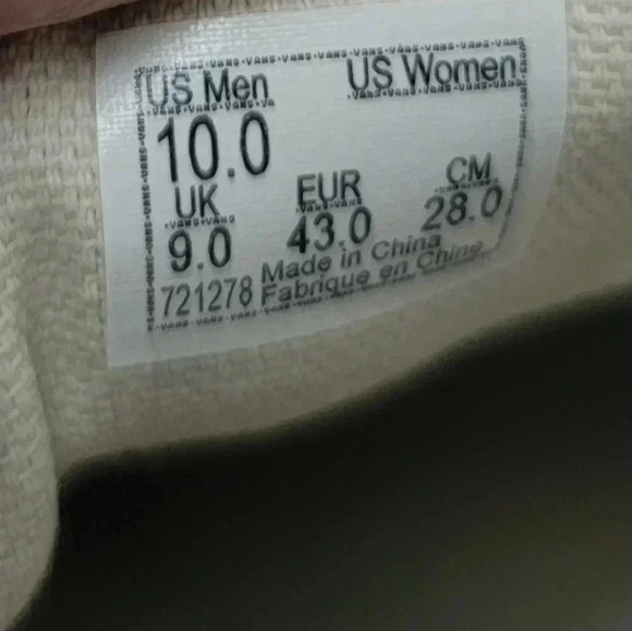 Vans New Era Red, White & Blue Men's Checkerboard Shoes Size 10 - Picture 5 of 5